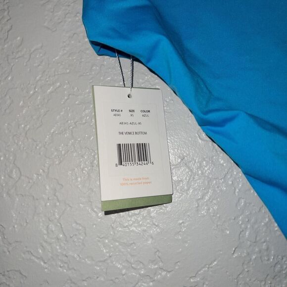 NWT Andie Azul Blue The Venice High Rise Swimsuit Bottom Size XS - Picture 4 of 5